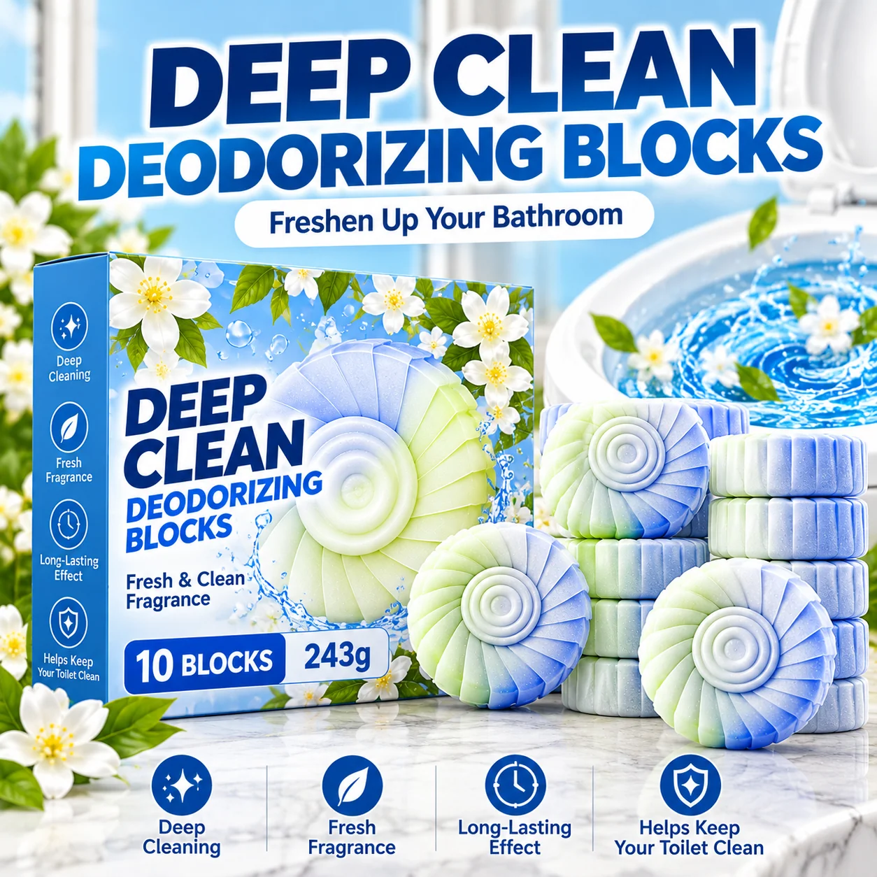 Deep Clean Deodorizing Blocks product overview