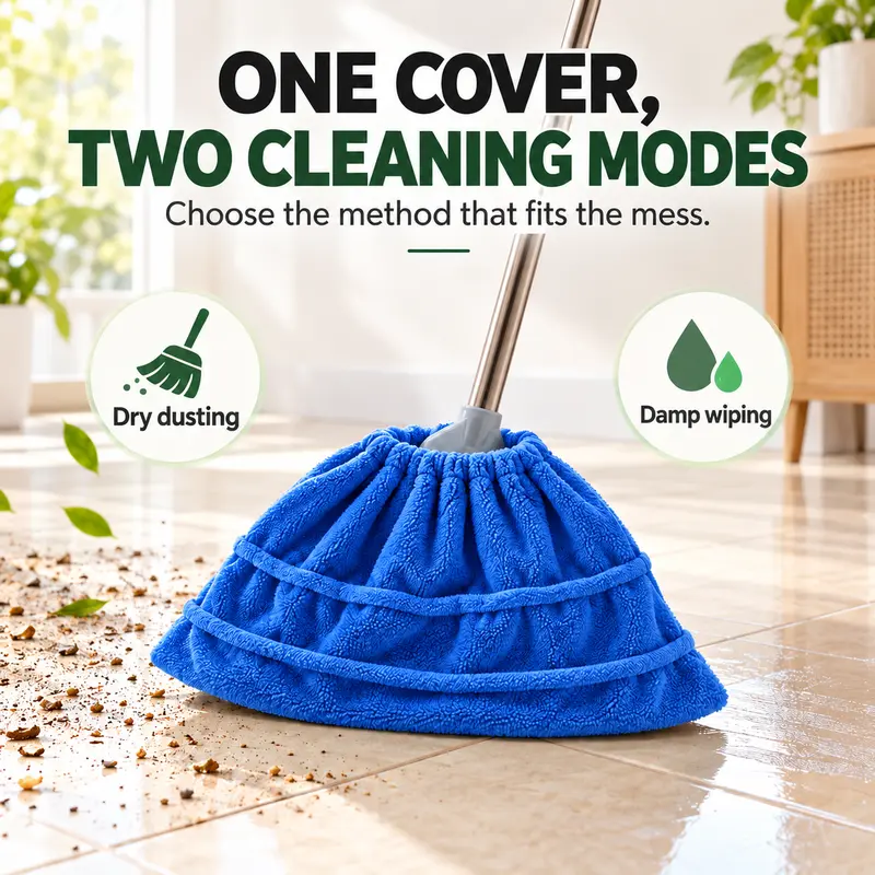 Dry dusting and damp wiping