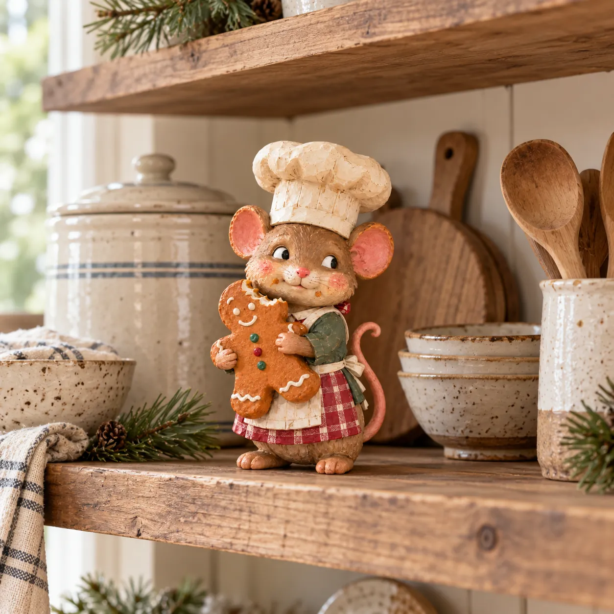 Christmas gingerbread mouse baker styling inspiration