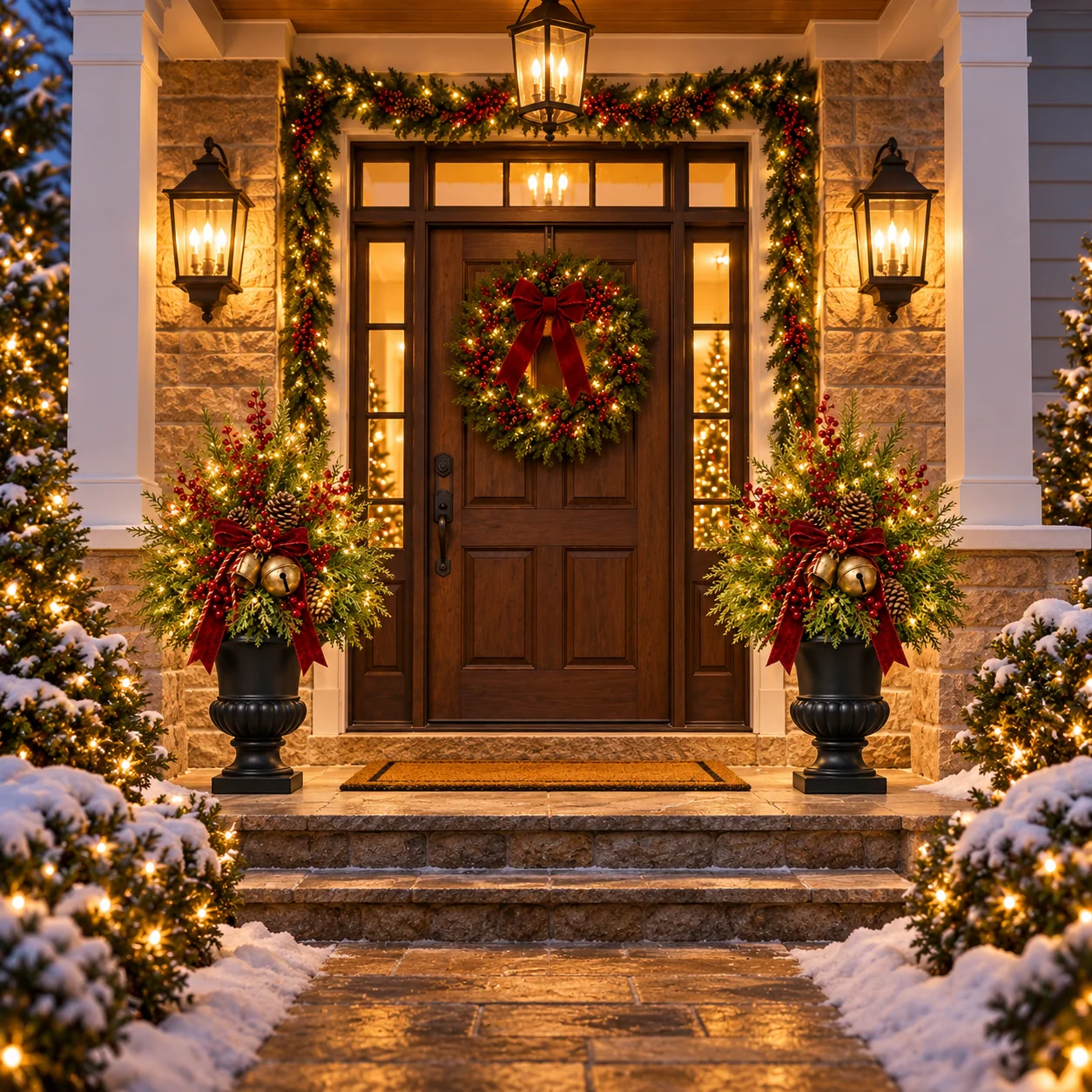 Christmas evergreen home decor inspiration