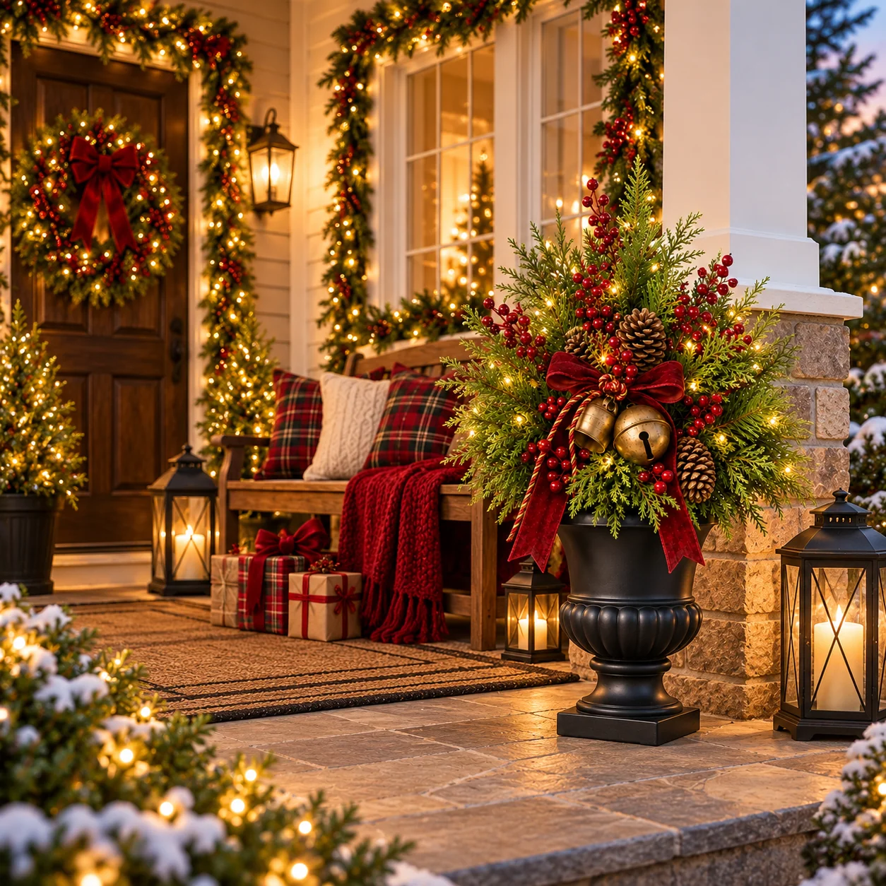 Christmas evergreen home decor inspiration
