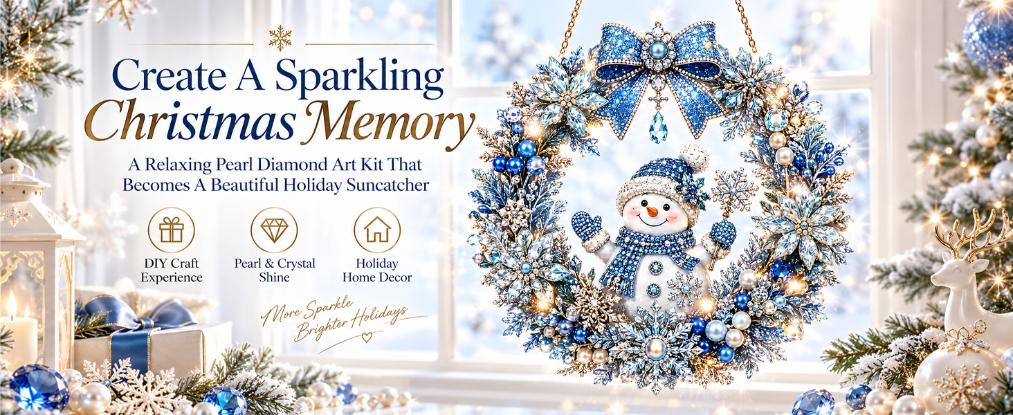 Christmas Pearl Diamond Art Kit for Adults
