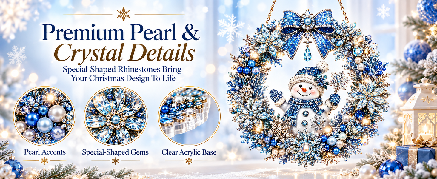 Diamond Painting Window Hanging Decor with Special Shaped Rhinestones