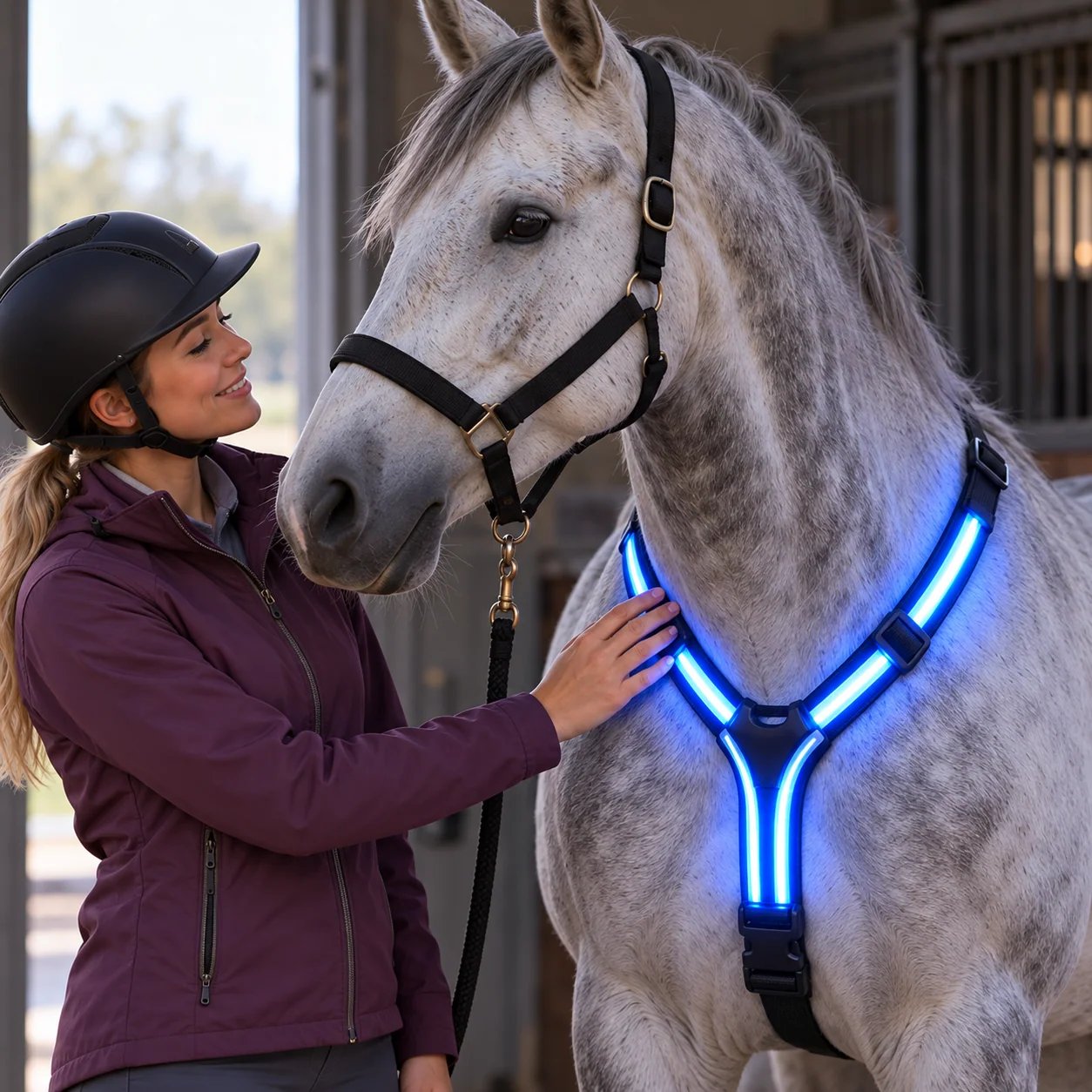LED horse light set — illuminated appearance