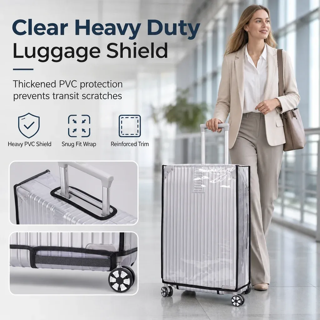 Clear Protective Luggage Cover