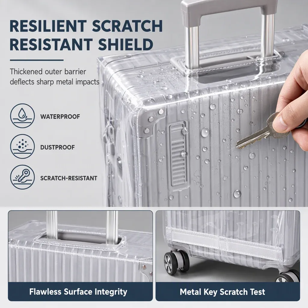 Clear Protective Luggage Cover