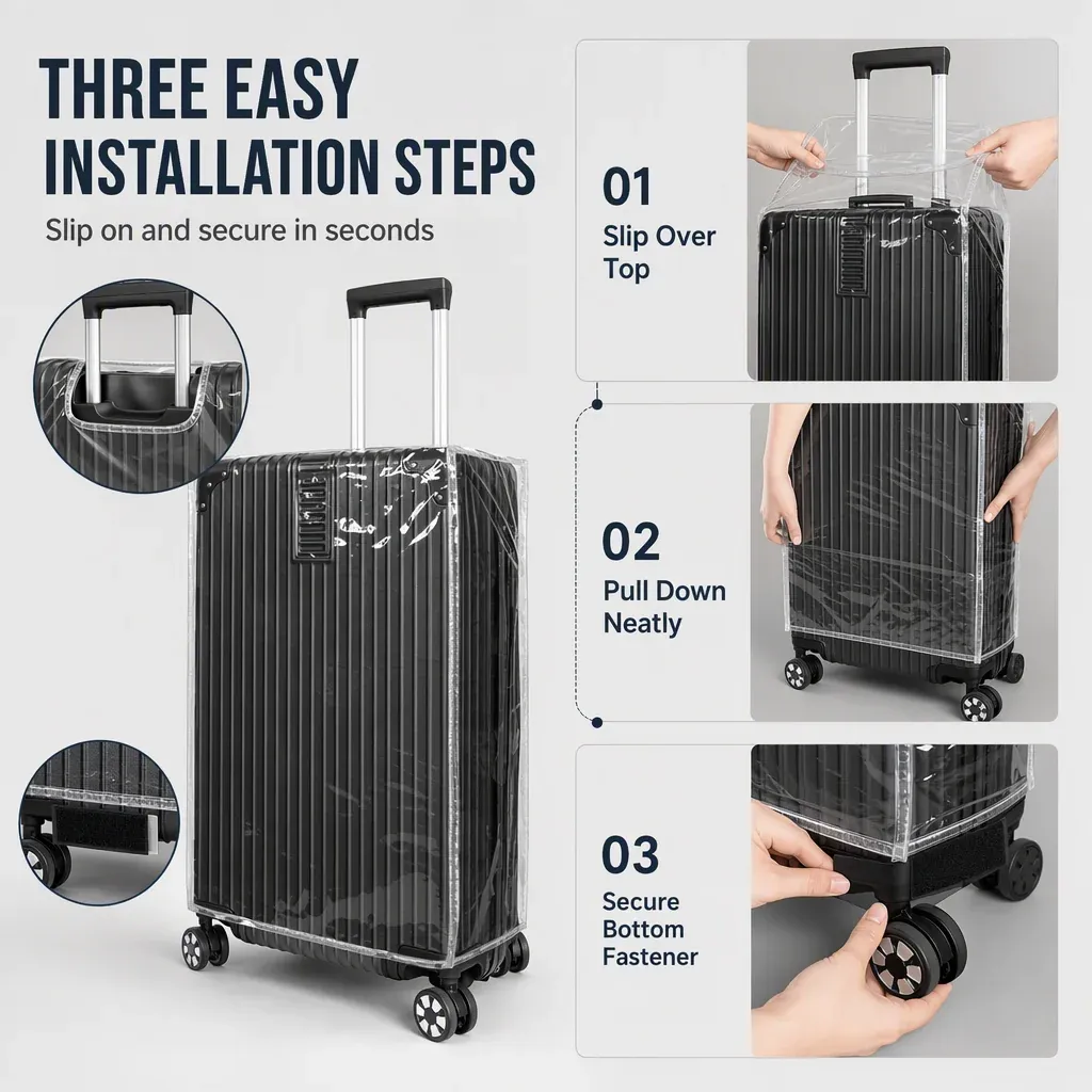 Clear Protective Luggage Cover