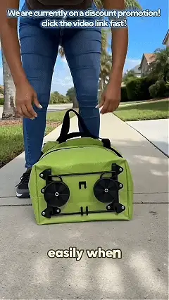 Foldable shopping trolley bag with wheels for everyday shopping