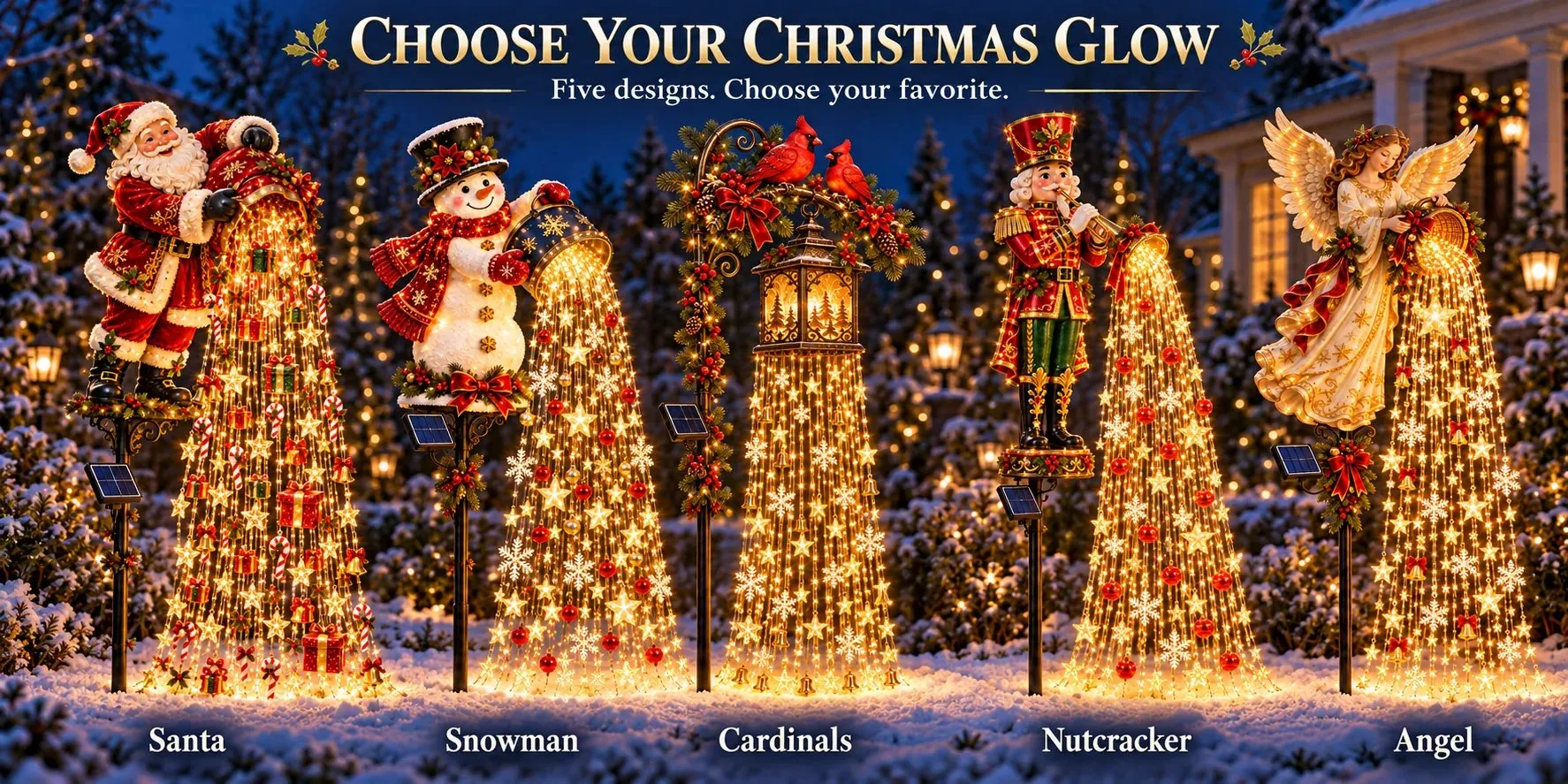 Christmas Cardinal Lantern Glow garden light