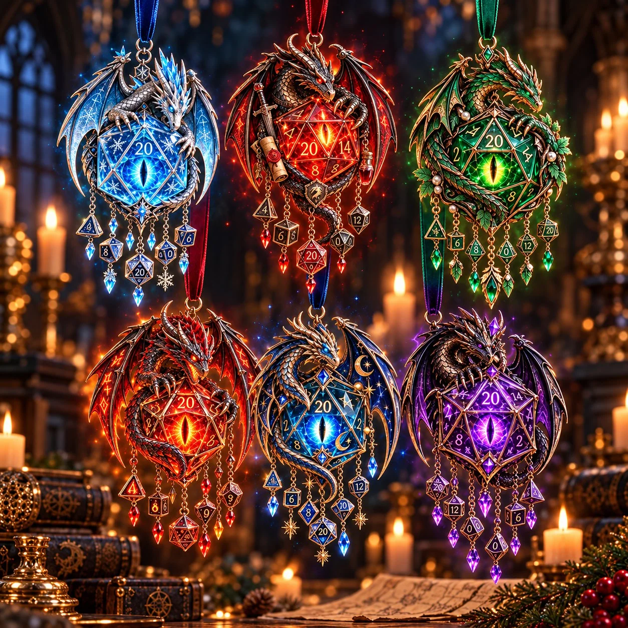 Dragon hanging wind chime design and decorative details