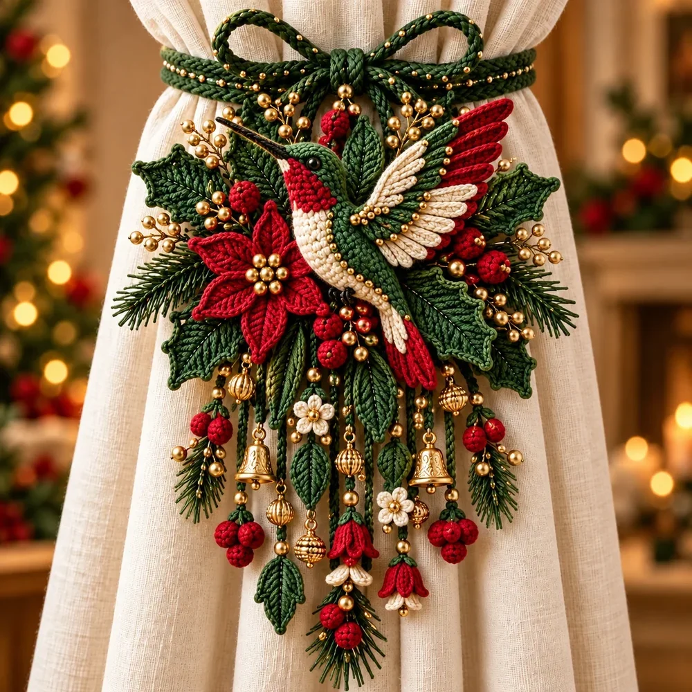 🐦 Festive Hummingbird