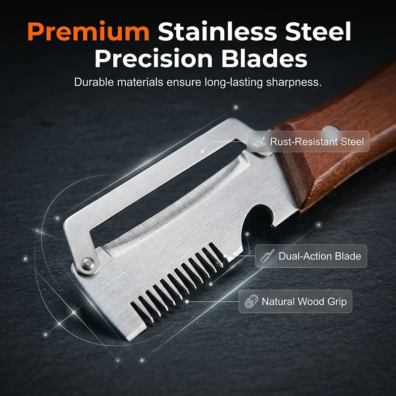 Three functions of the kitchen tool scallion shredding peeling and bottle opening