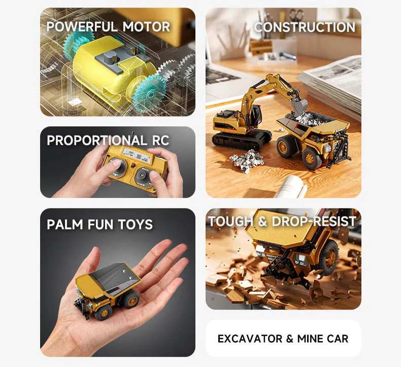 Durable RC construction vehicle