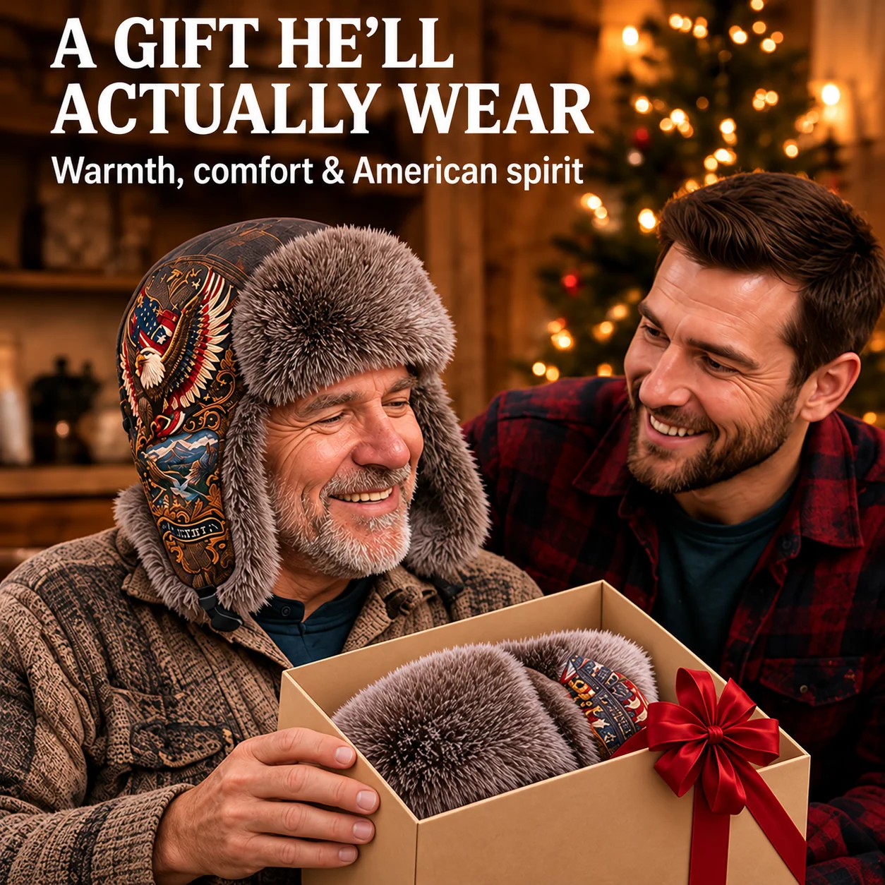 Winter hat features including fleece lining, ear coverage and chin strap