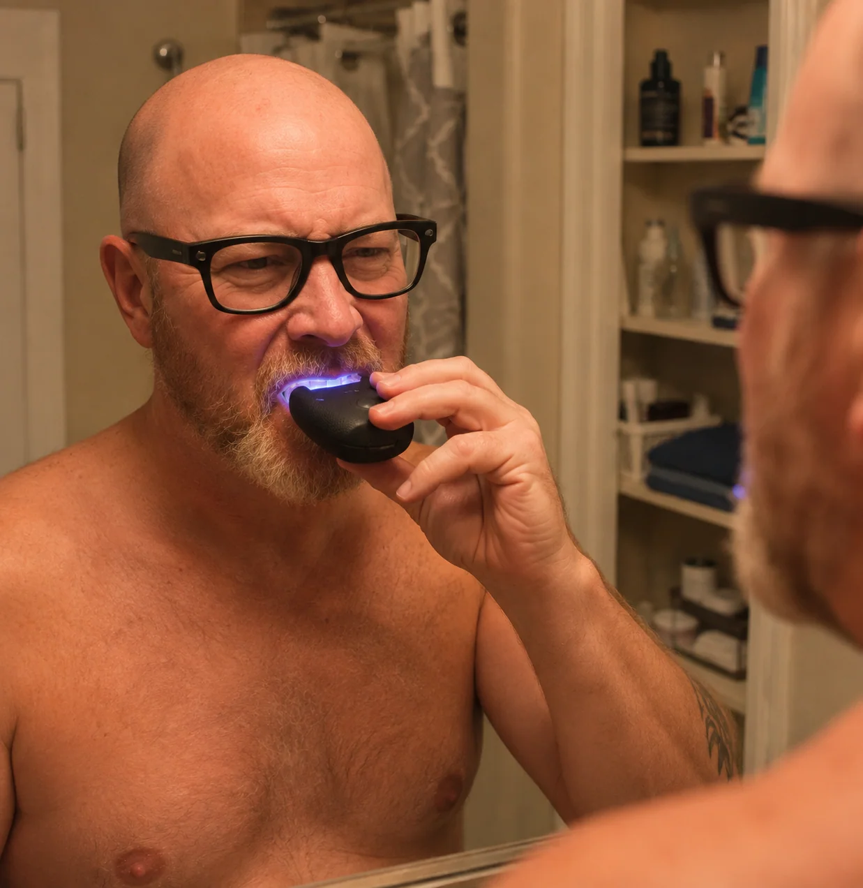 Flexible U-shaped toothbrush mouthpiece