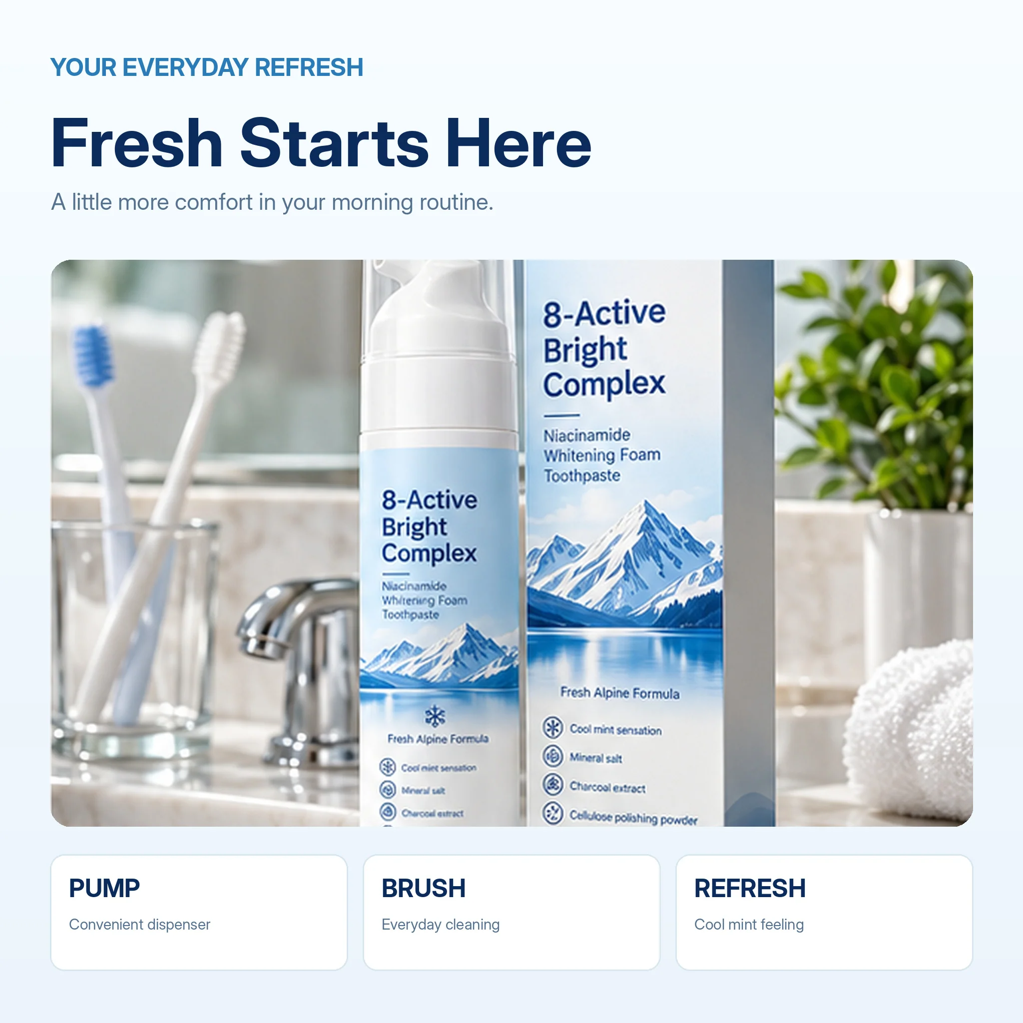 Daily brushing lifestyle and oral-care routine