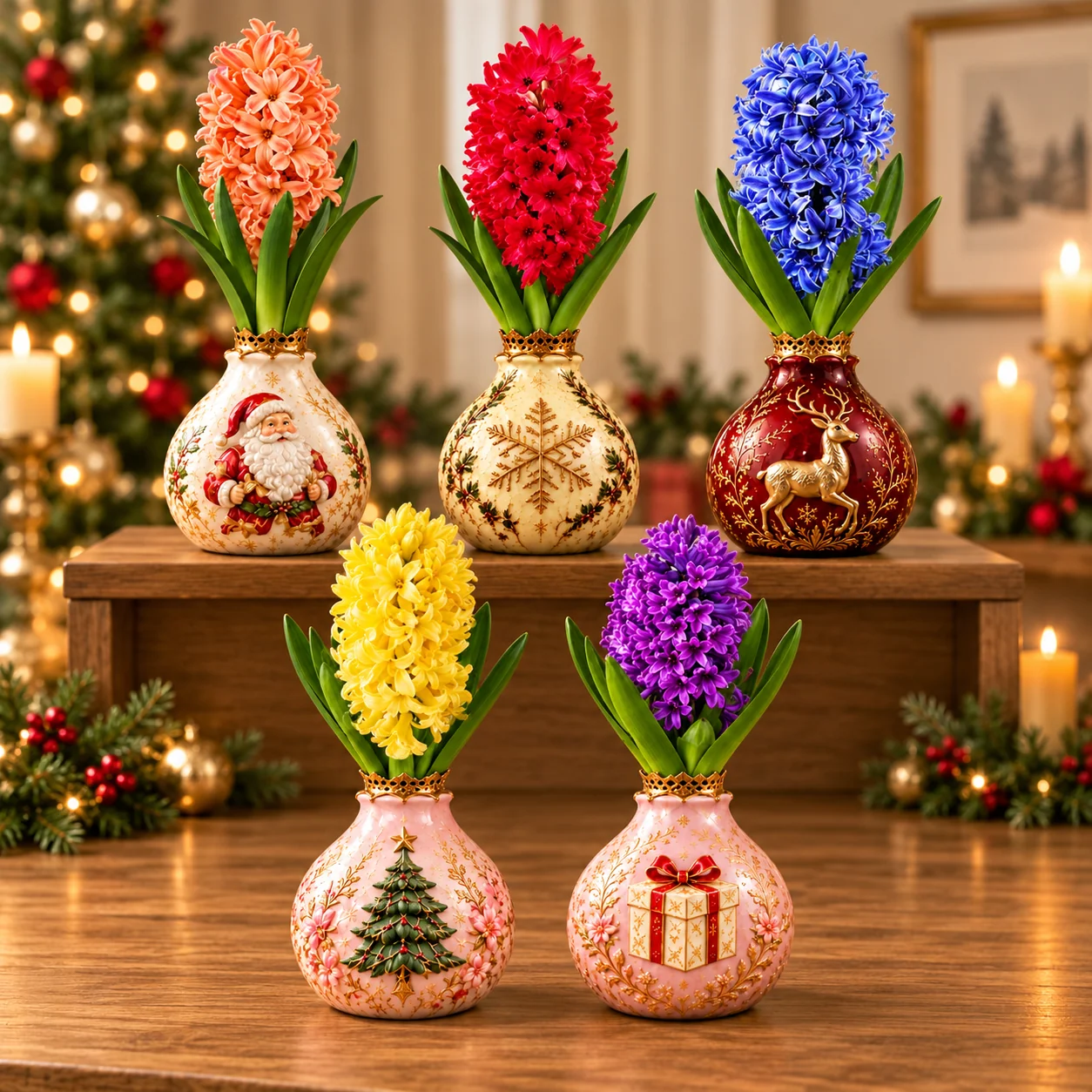 Hyacinth flower gift display inspiration