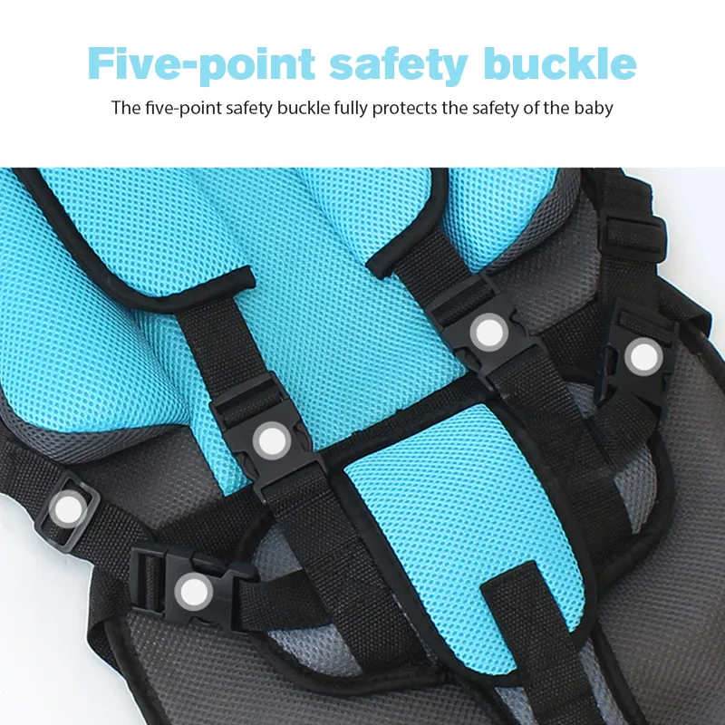 Child chair harness strap detail