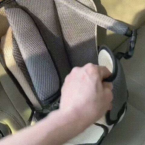 Padded portable child chair harness