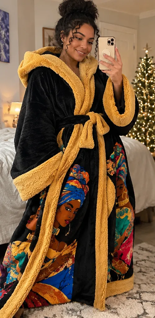 Customer review heated blanket robe