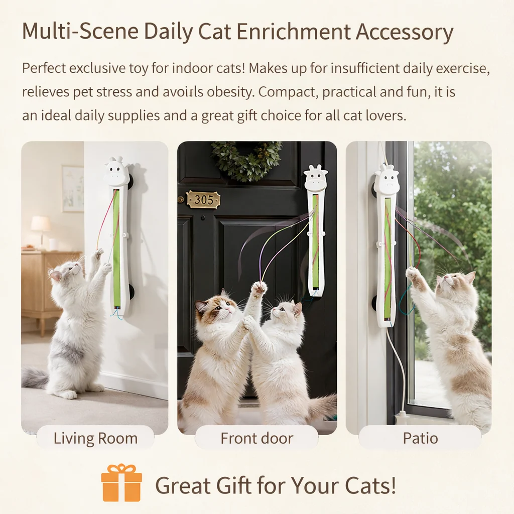 Interactive cat toy for indoor play