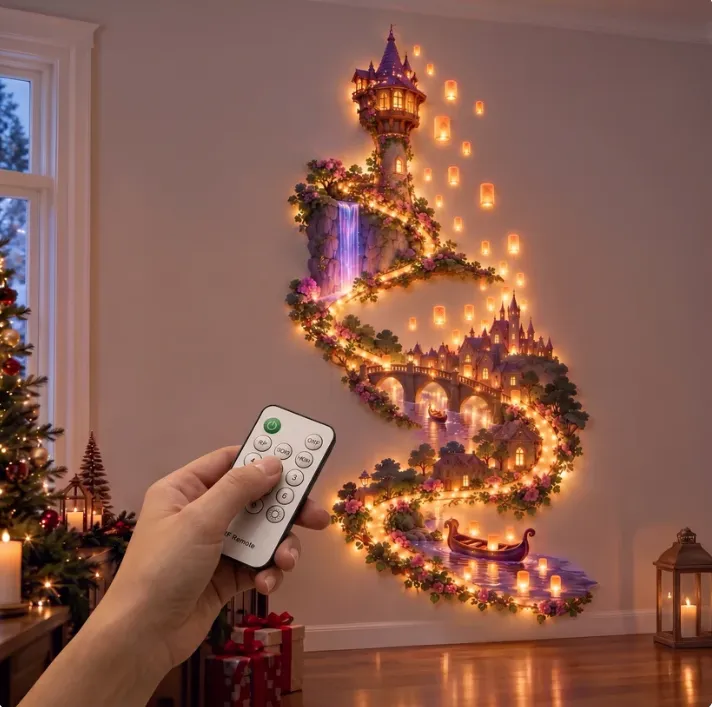 Remote control for enchanted castle LED wall light