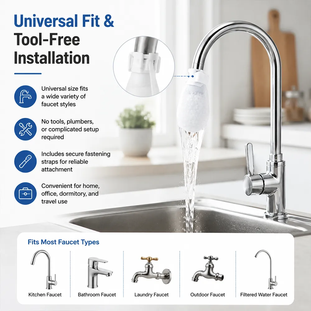 Tool-free faucet filter installation