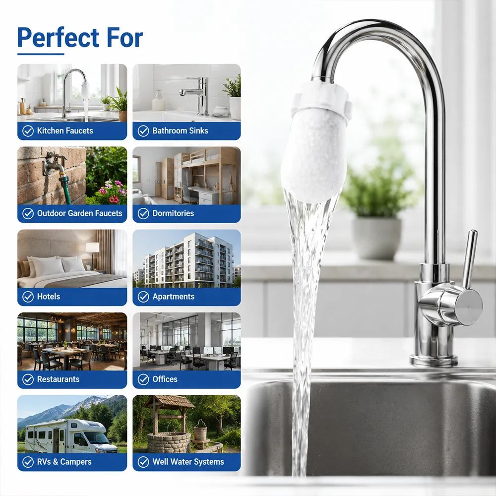 Faucet filter cotton bag use scenarios