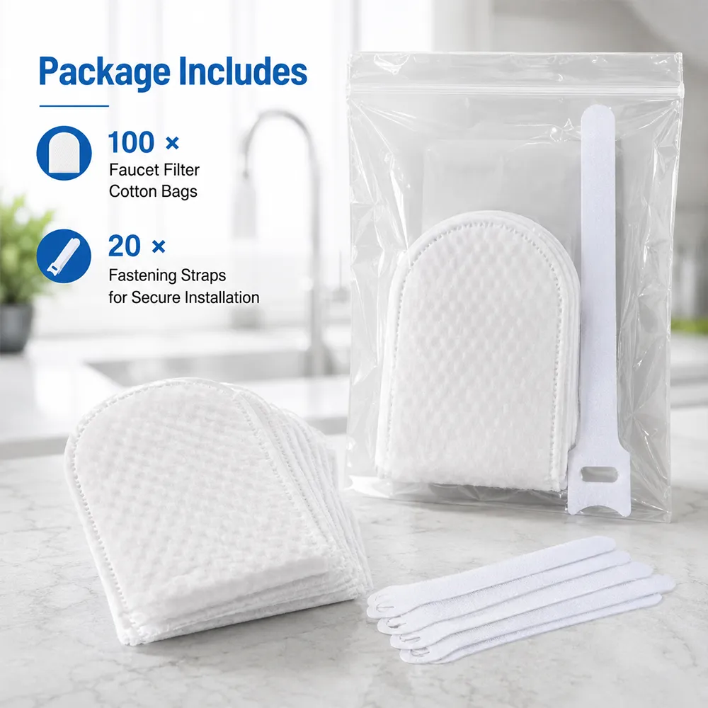 Faucet filter cotton bag package contents