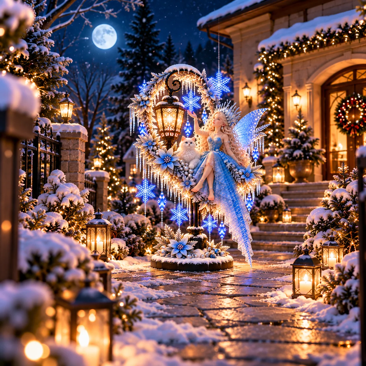 Ice Fairy glowing winter decoration
