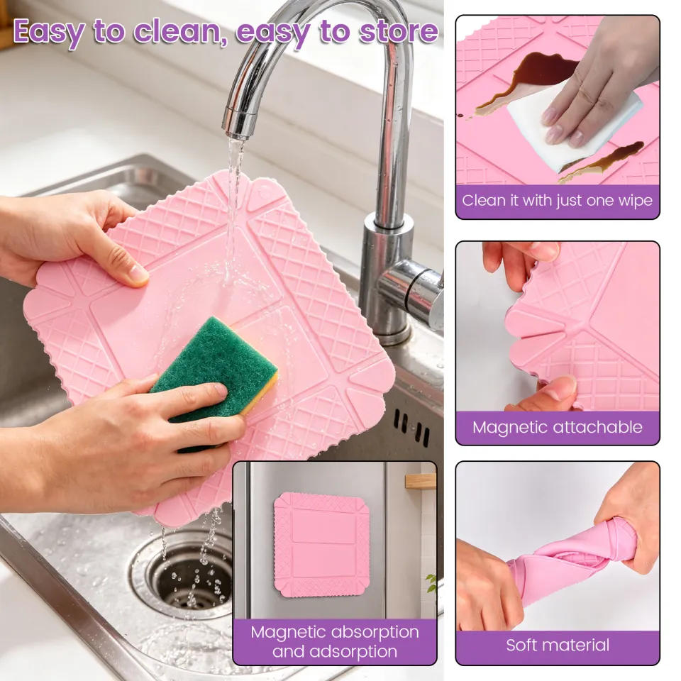 3-in-1 Magnetic Silicone Mat Product Display