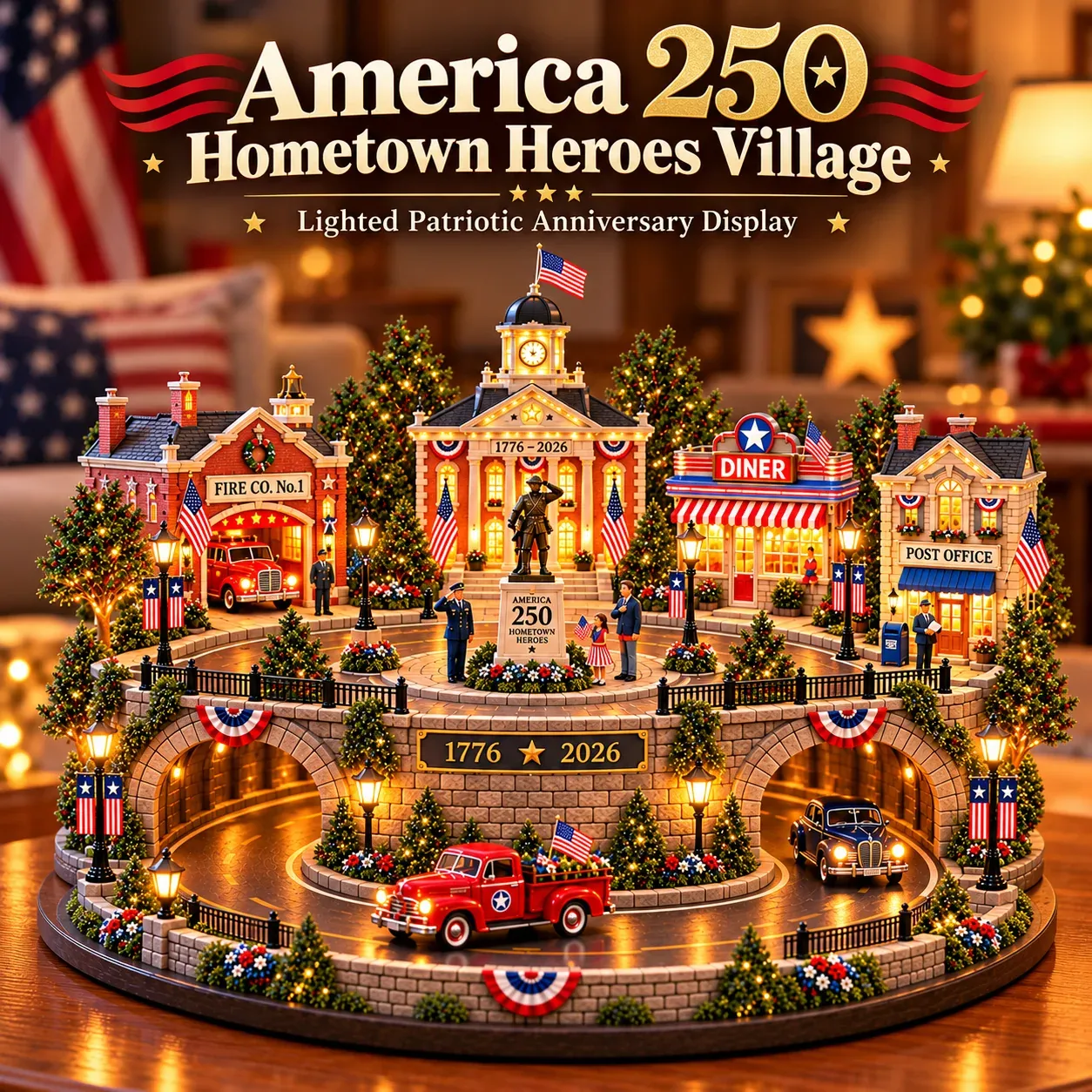 America 250 Hometown Heroes Lighted Veterans Tribute Village
