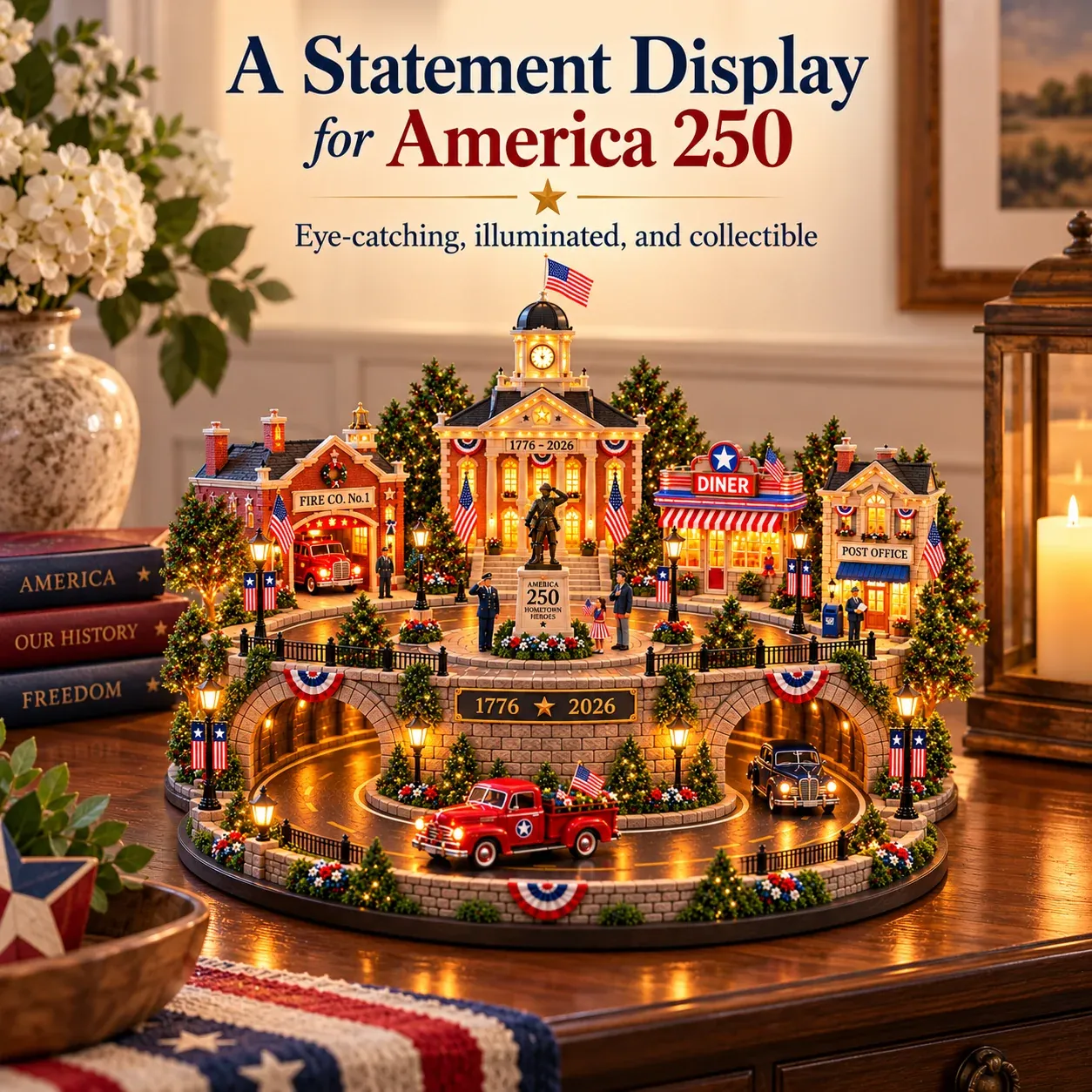 America 250 Veterans Tribute Village home display