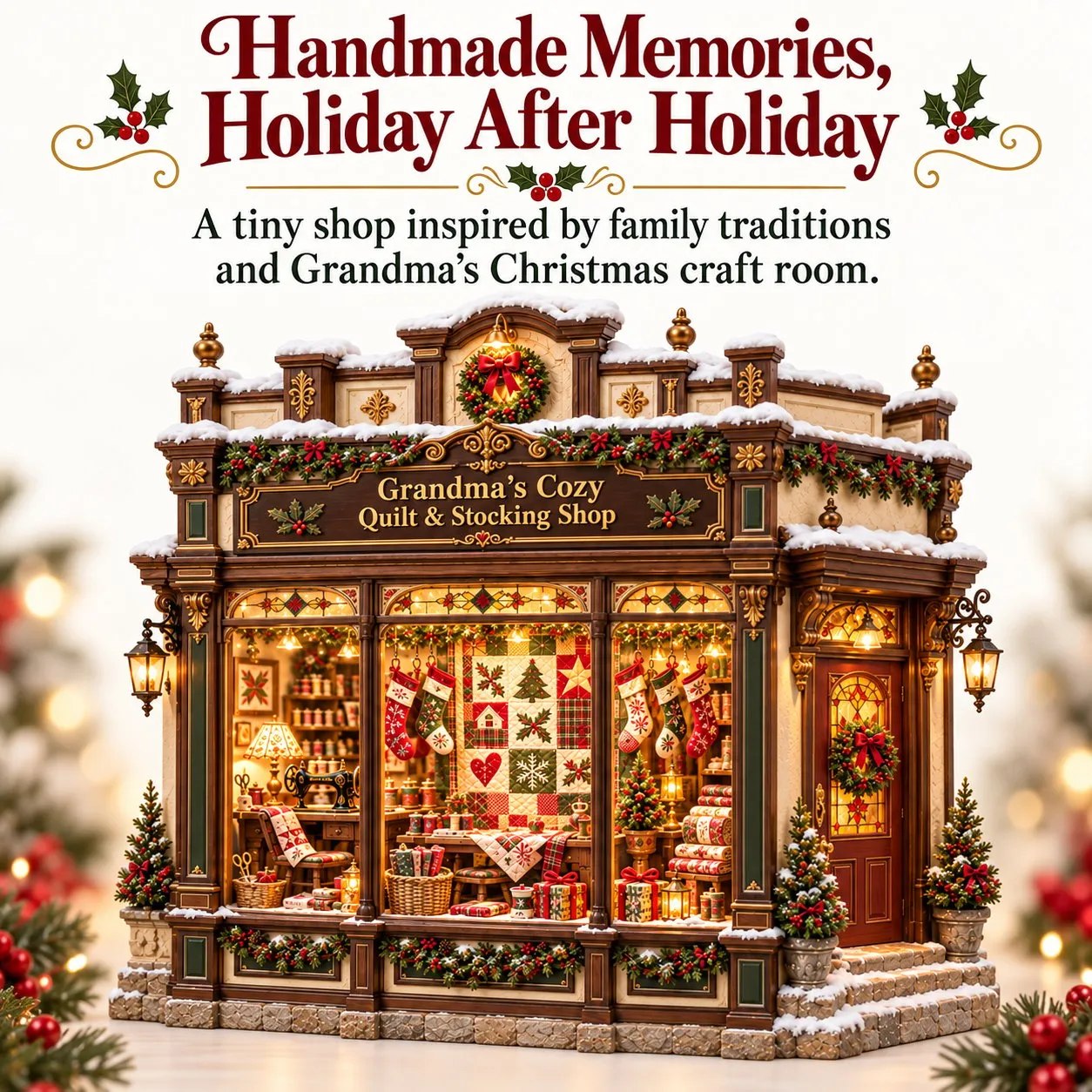 Handmade Christmas memories with Grandma