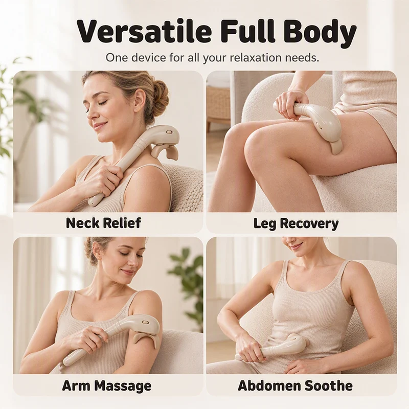 Long Handle Massager for Different Body Areas