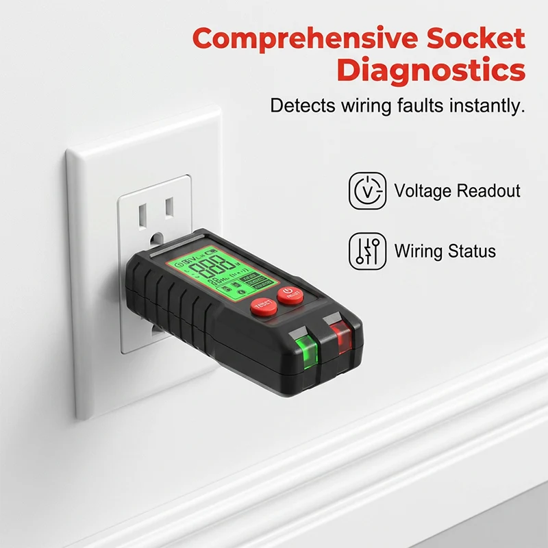 Outlet tester for checking compatible receptacle wiring