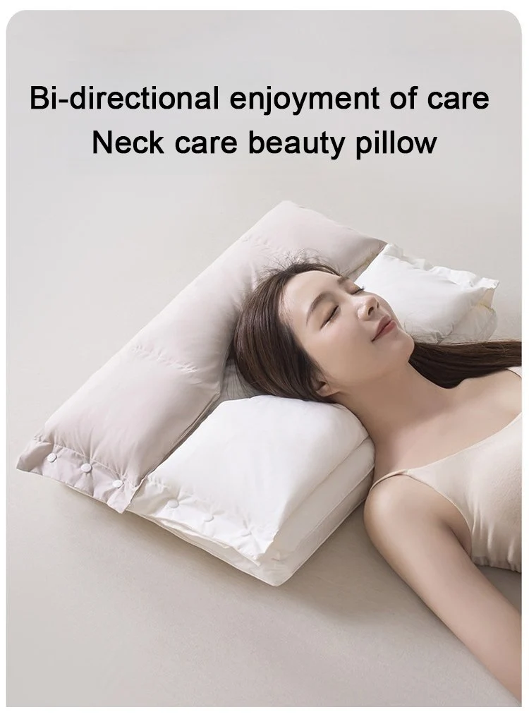 Reversible neck support pillow design