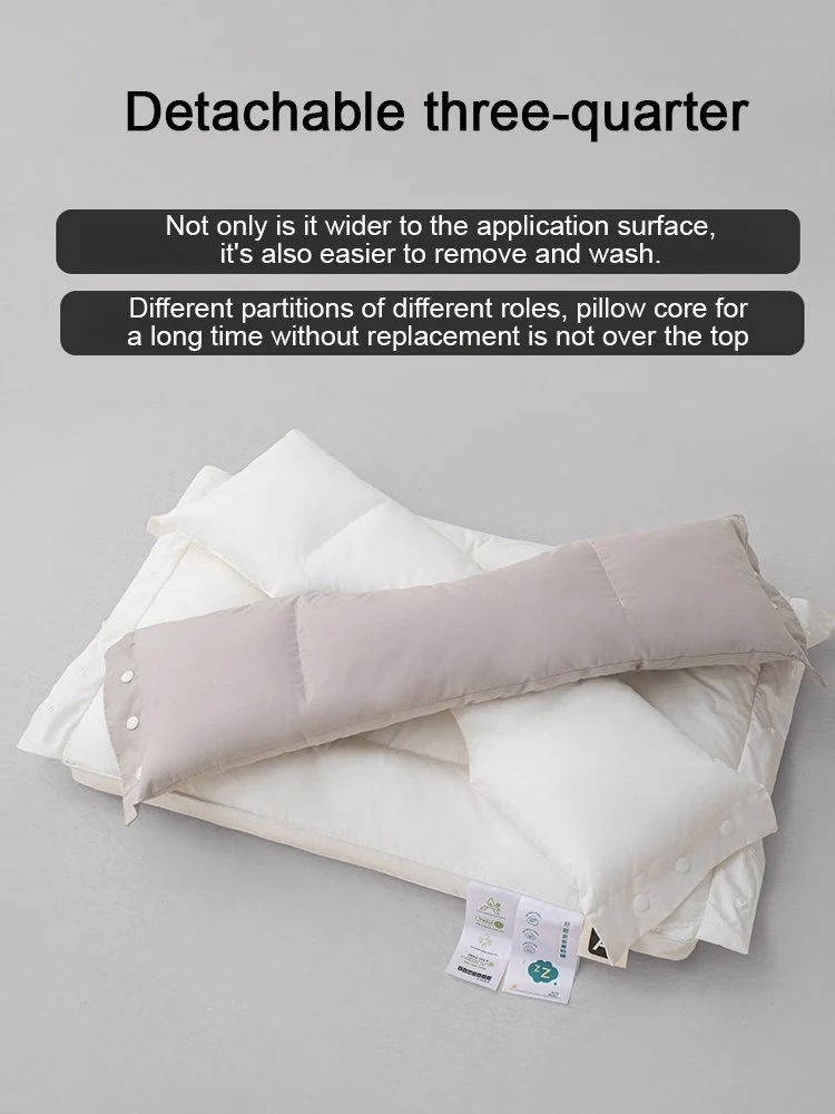 Removable structure of the dual-zone pillow