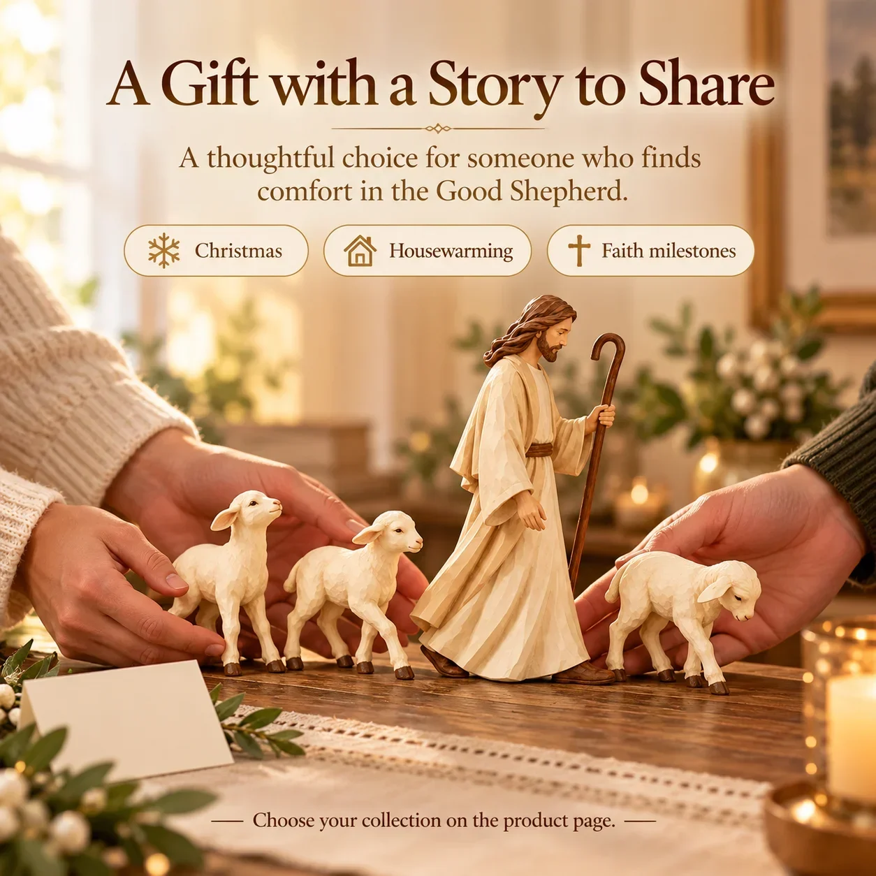 Good Shepherd collection being presented as a gift