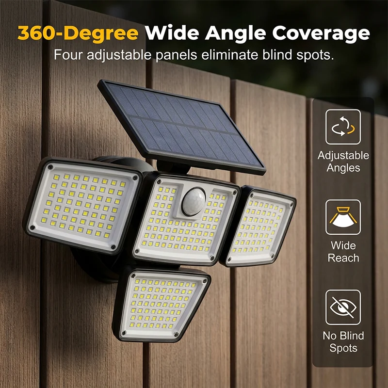 Adjustable light panels for outdoor illumination