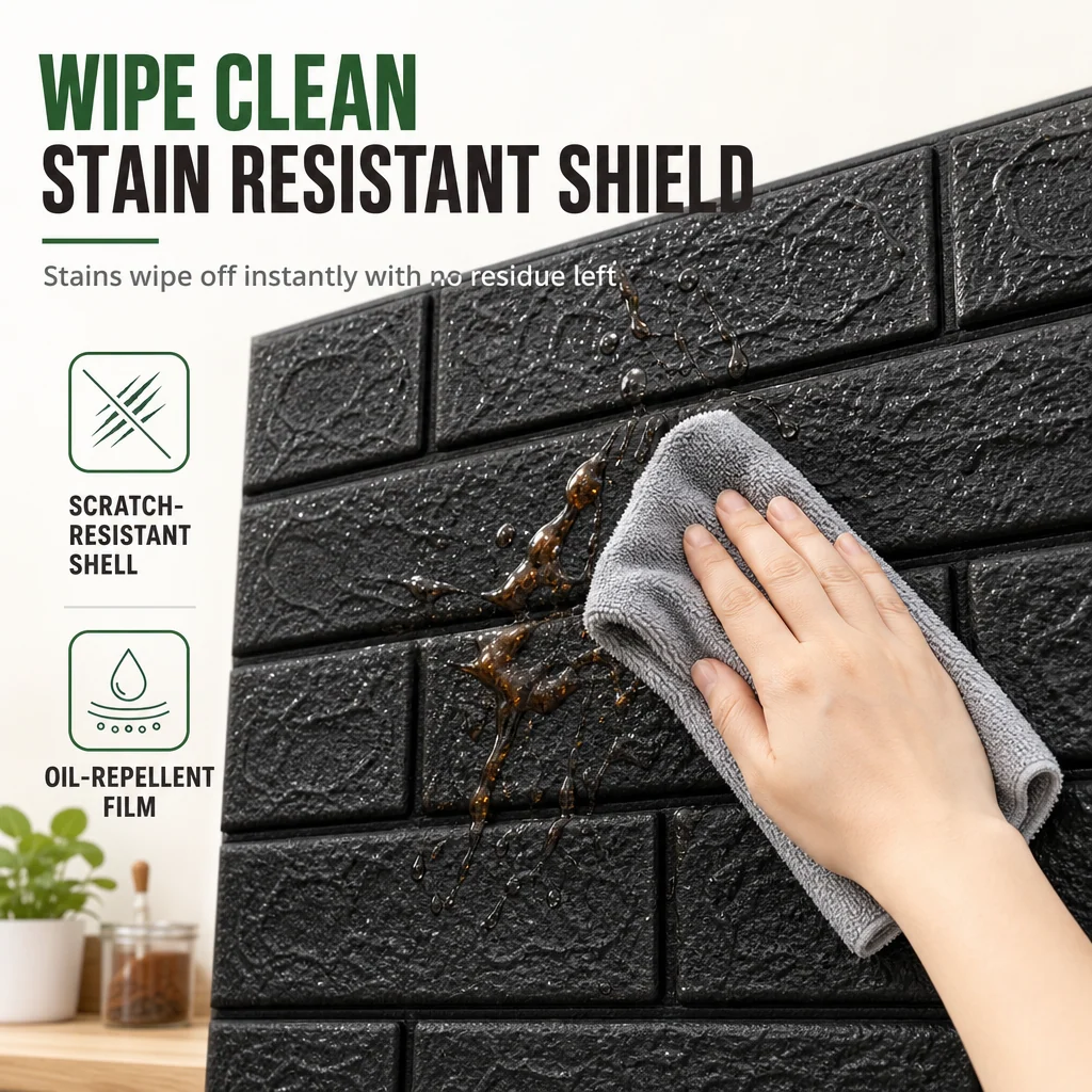 Wipe clean stain resistant shield