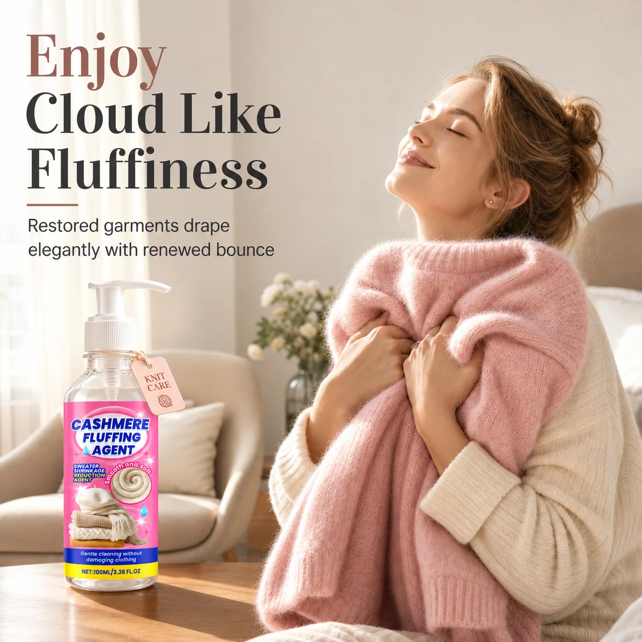 🧶 Wool & Cashmere Sweater Softening and Reshaping Care