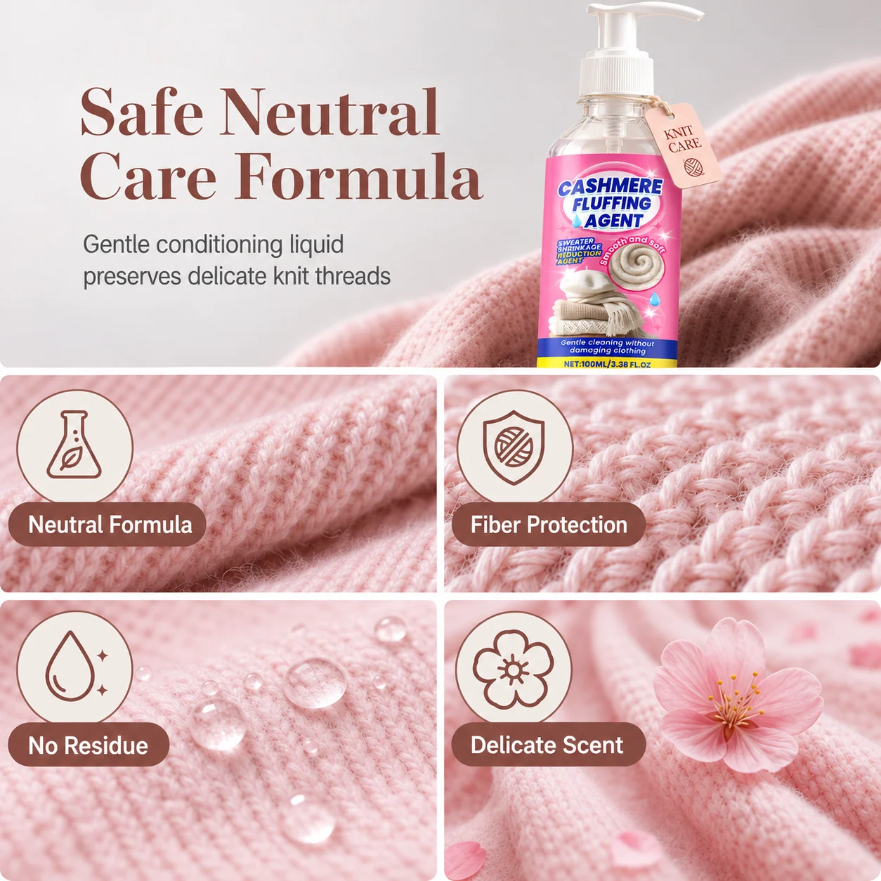 🧶 Wool & Cashmere Sweater Softening and Reshaping Care