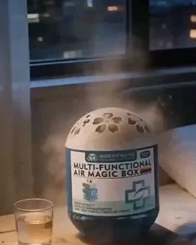 Air Magic Box placed near a bedroom window
