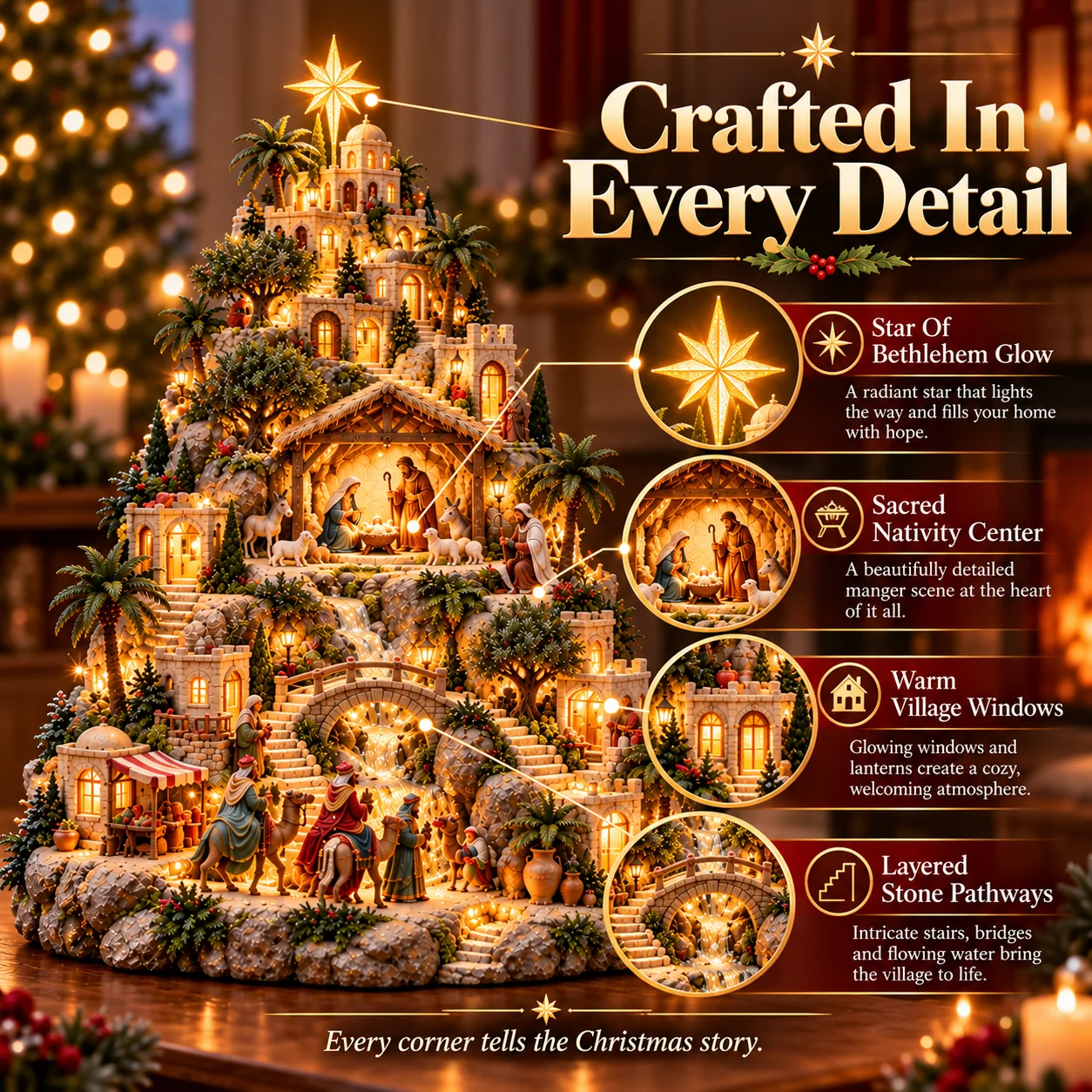 Bethlehem Nativity Village detailed design