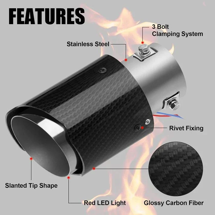 Close-up of the LED flame-style lighting effect