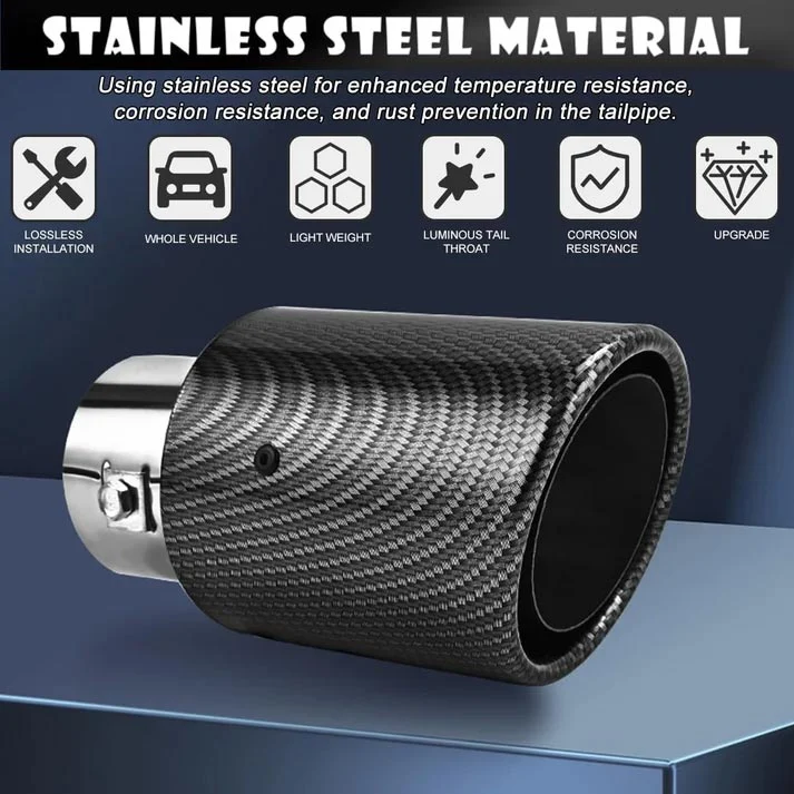 Three-bolt clamp area on the LED exhaust tip