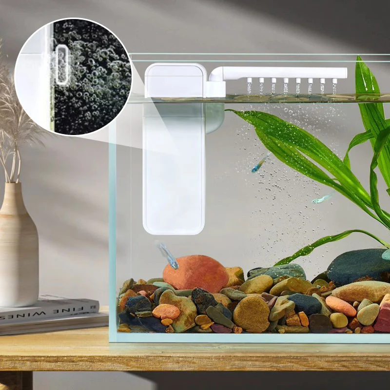 Compact multifunctional mini aquarium filter