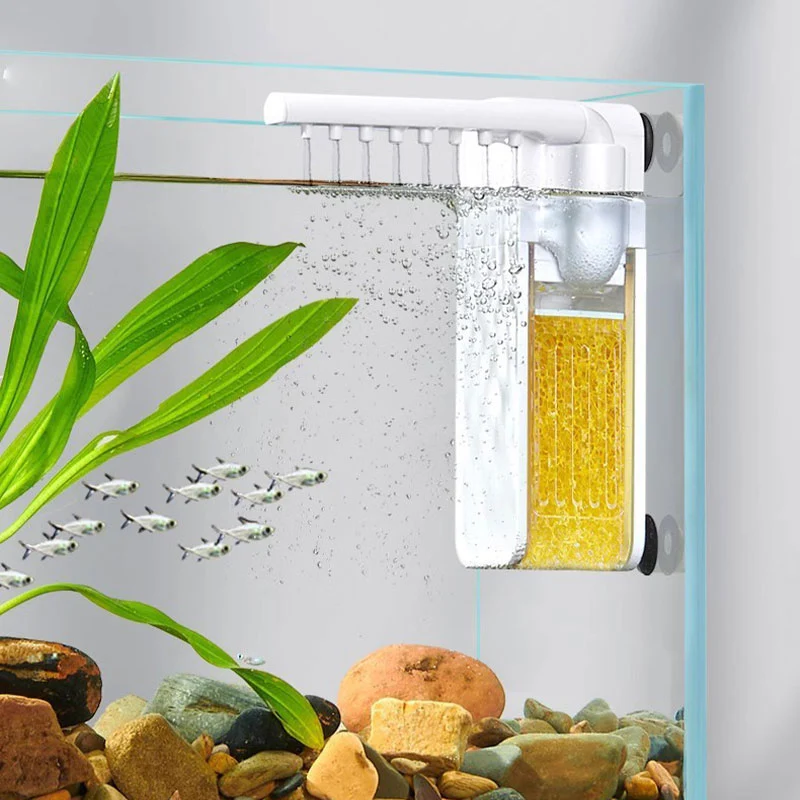M and L mini aquarium filter size options