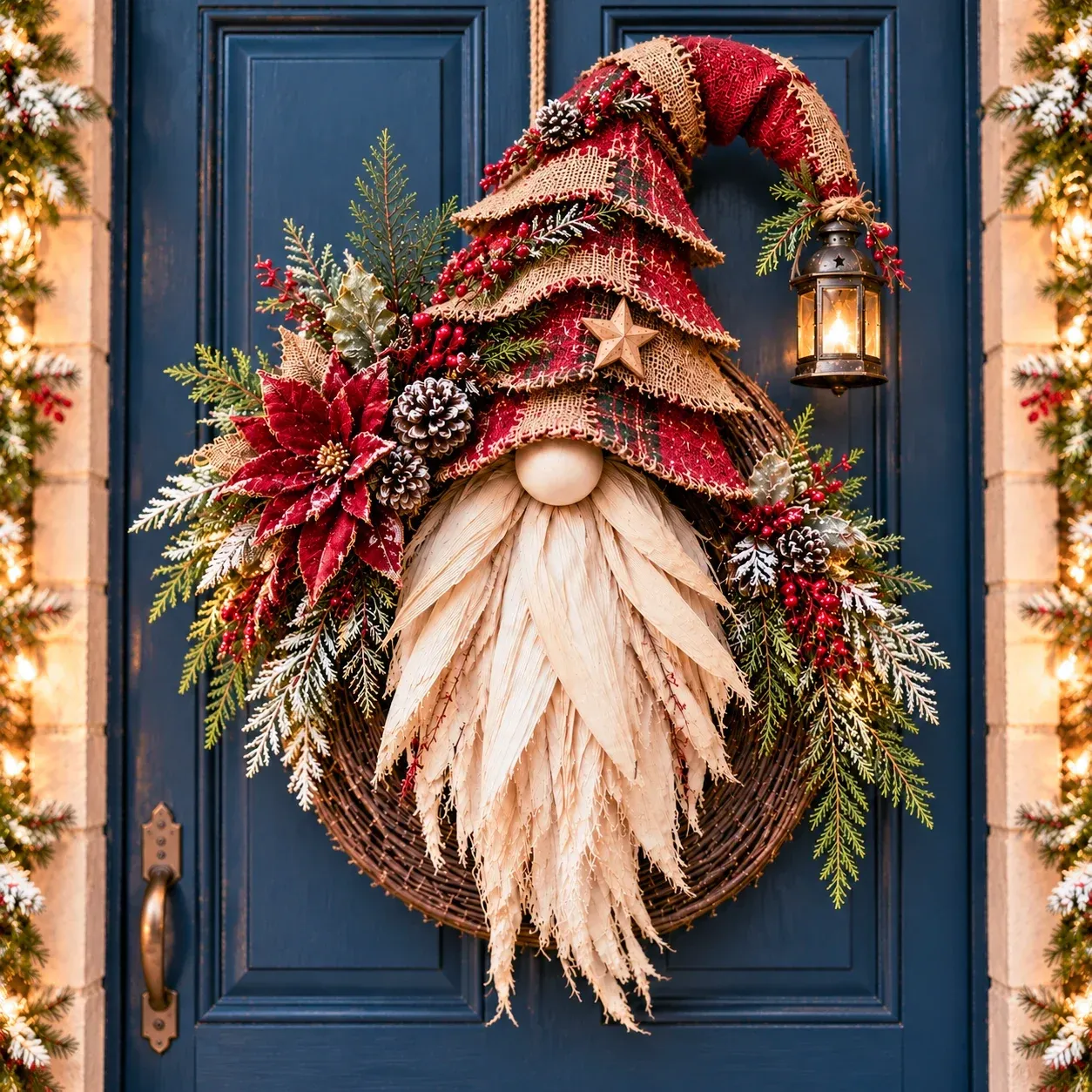 Christmas gnome wreath design preview